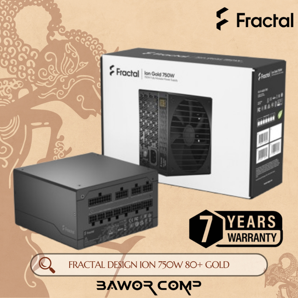 Jual FRACTAL DESIGN ION PSU 750W 80+ GOLD | Power Supply 750 Watt ...