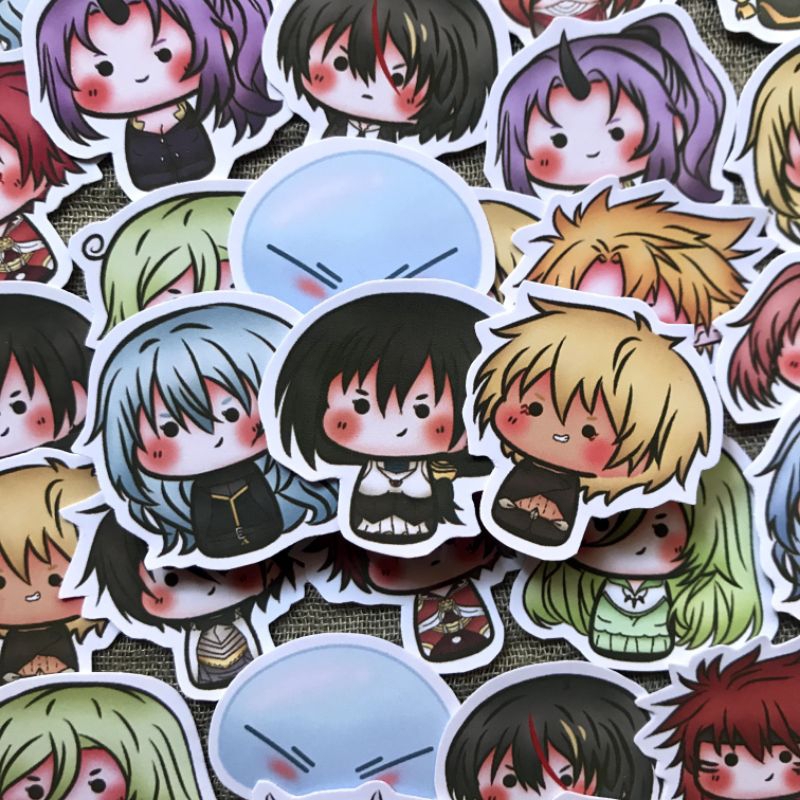 Jual 16 pcs tensura sticker, tensei shitara slime datta ken, slime ...