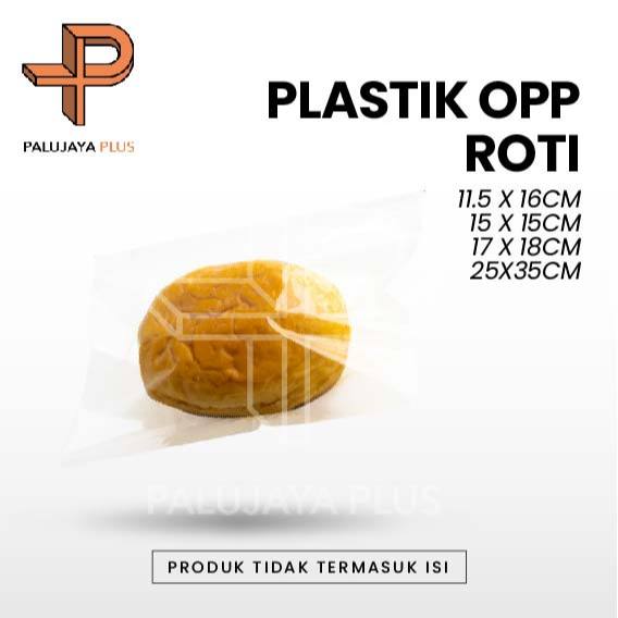 Jual Plastik OPP Roti 100PCS/PACK 100 LEMBAR Per PACK Ukuran 11.5x16CM ...