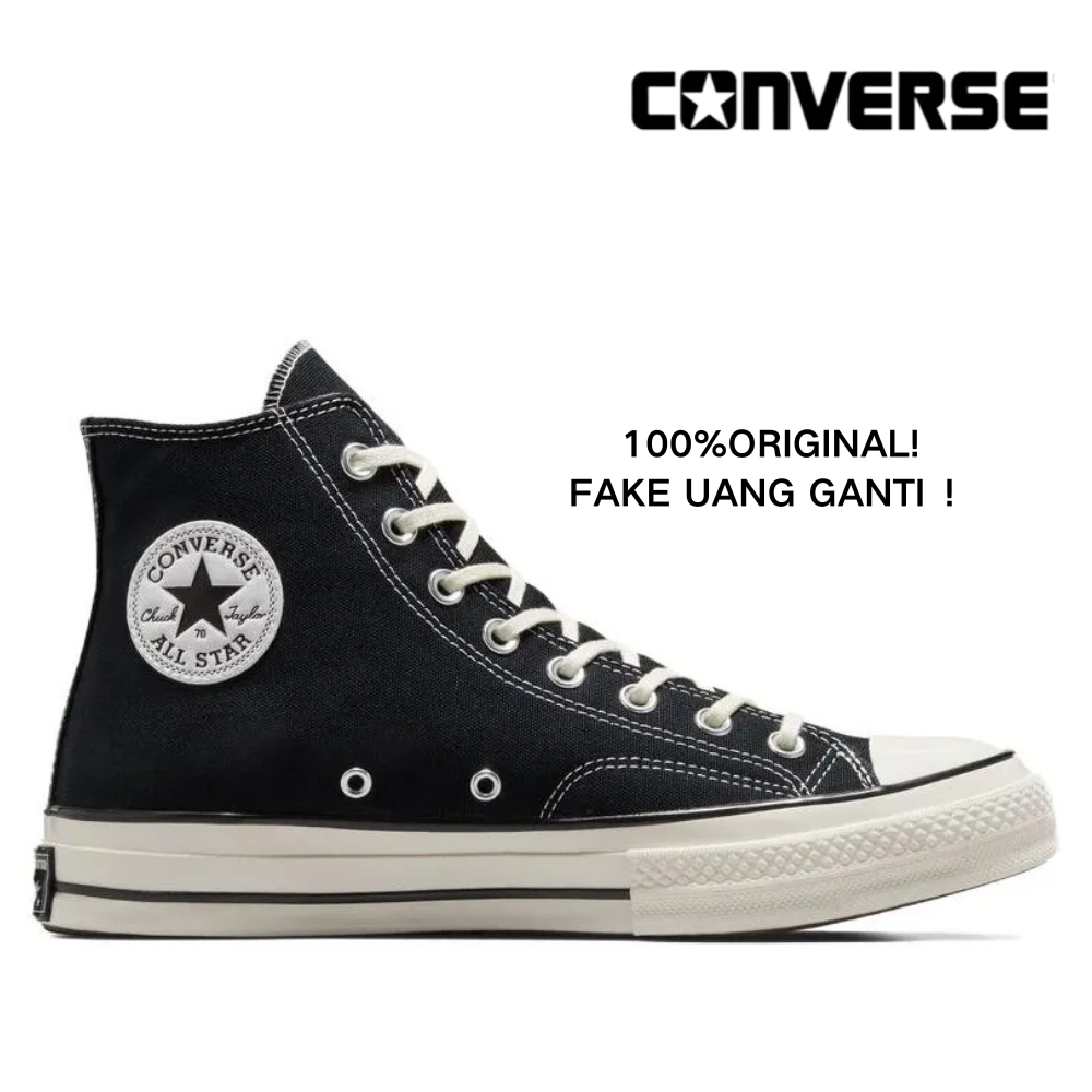 Jual 100% Original Sneakers Converse Chuck 70s Black Egret High