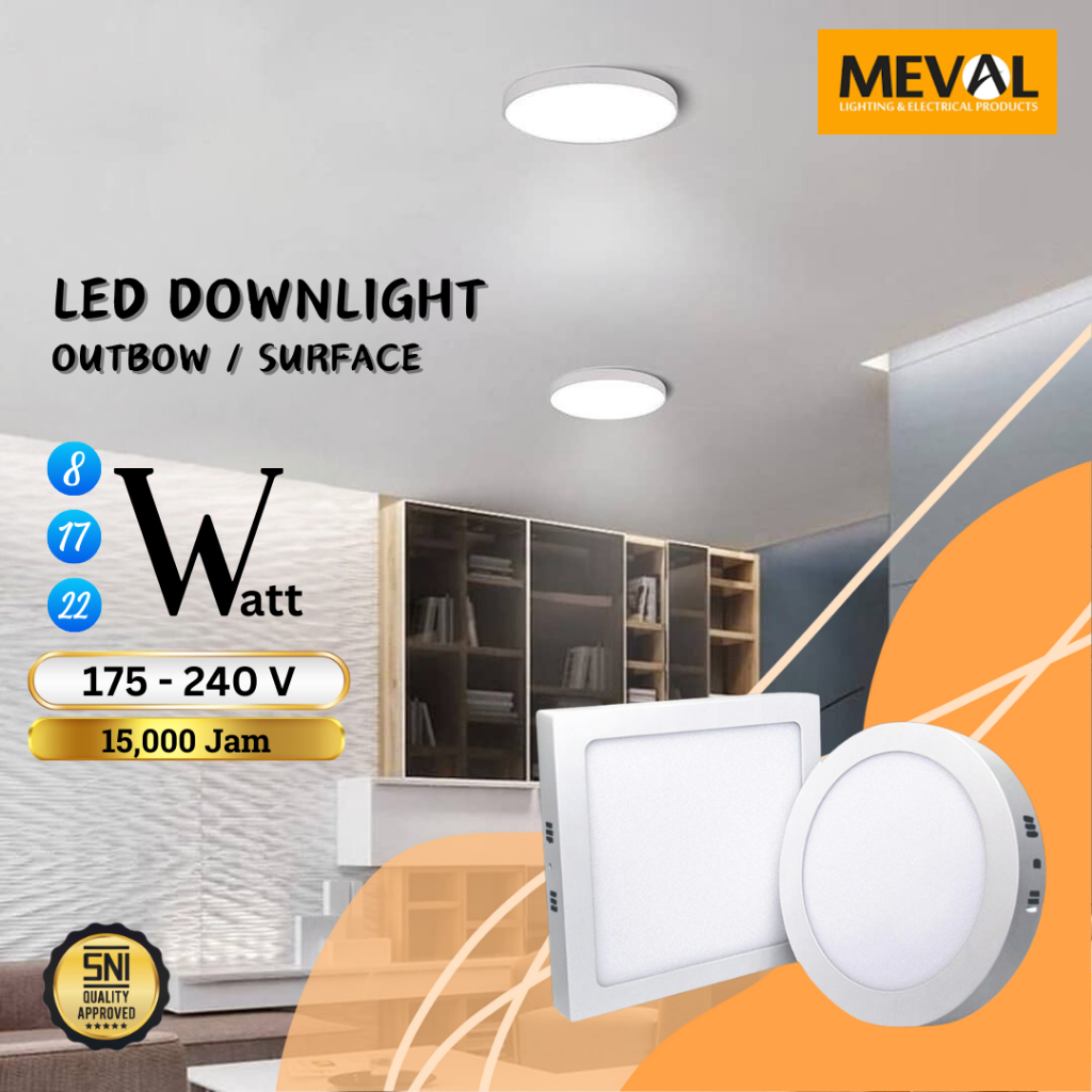 Jual MEVAL Lampu LED Downlight ECO Series - Outbow | Shopee Indonesia