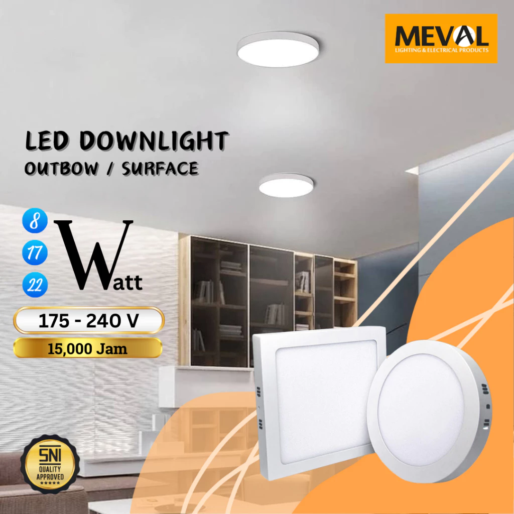 MEVAL Lampu LED Downlight ECO Series - Outbow