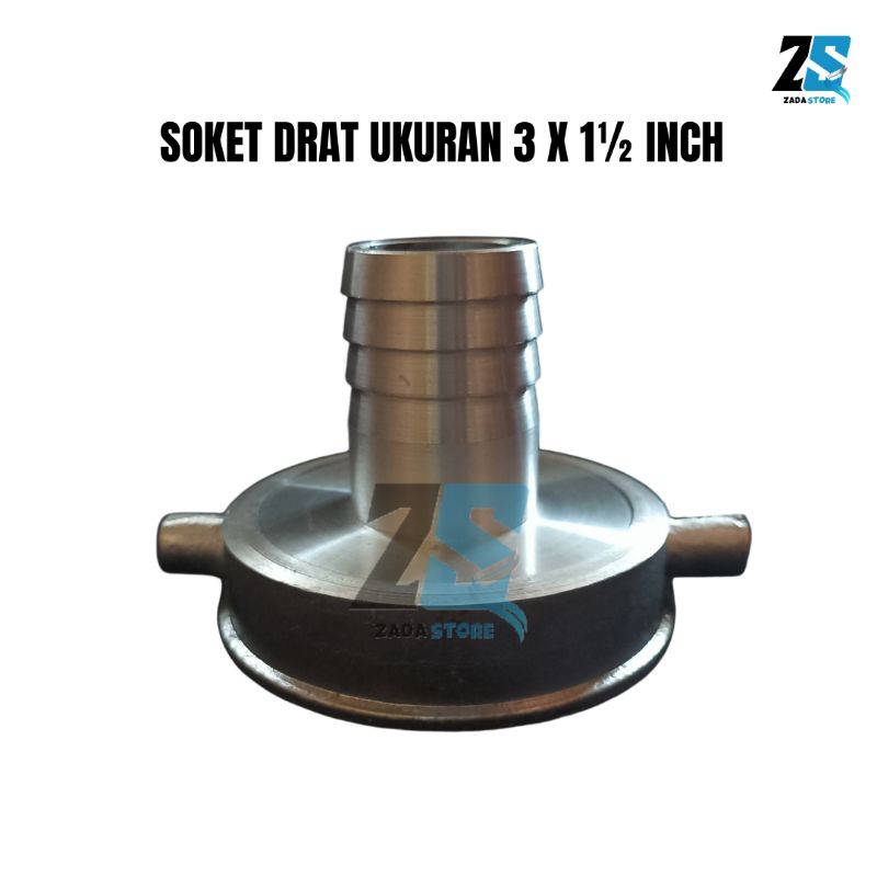 Jual Soket Sok Drat Nepel Alkon Mesin Pompa Air Ukuran 3 Inch x 1½ Inch ...