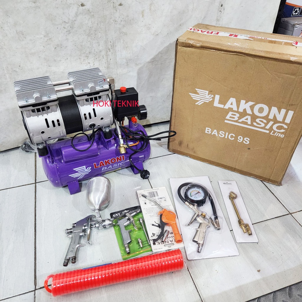 Jual Mesin Kompresor Lakoni Basic 9s Silent | Shopee Indonesia