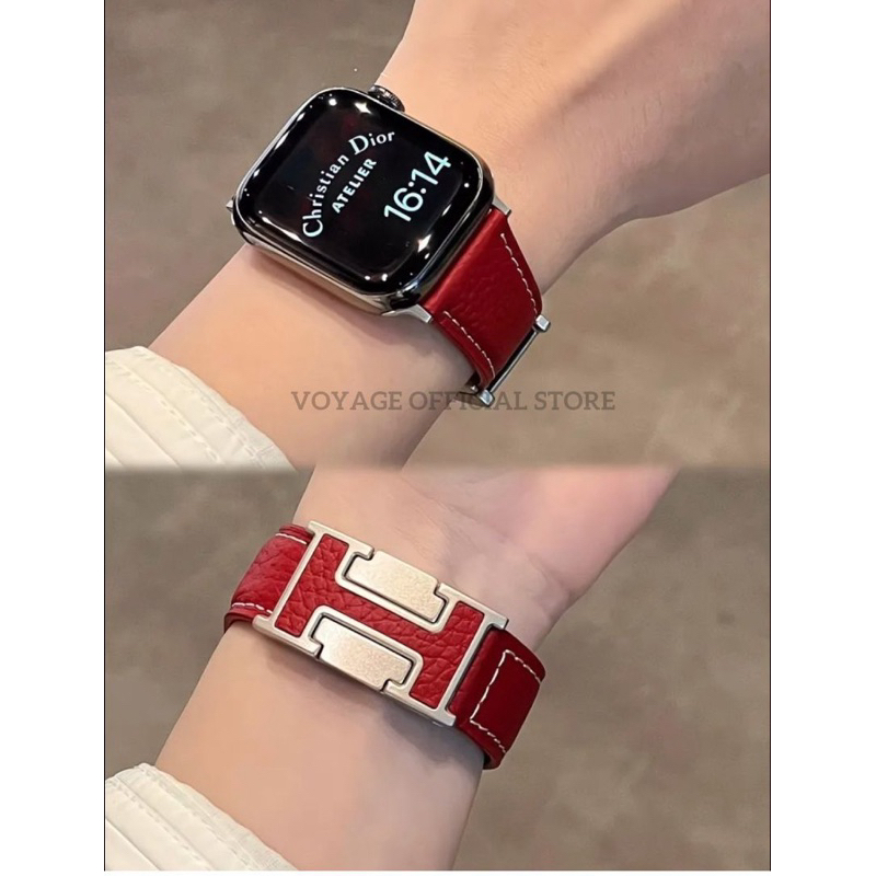 2208 増し Apple Watch エルメス ローズ エプソン HERMES レザ