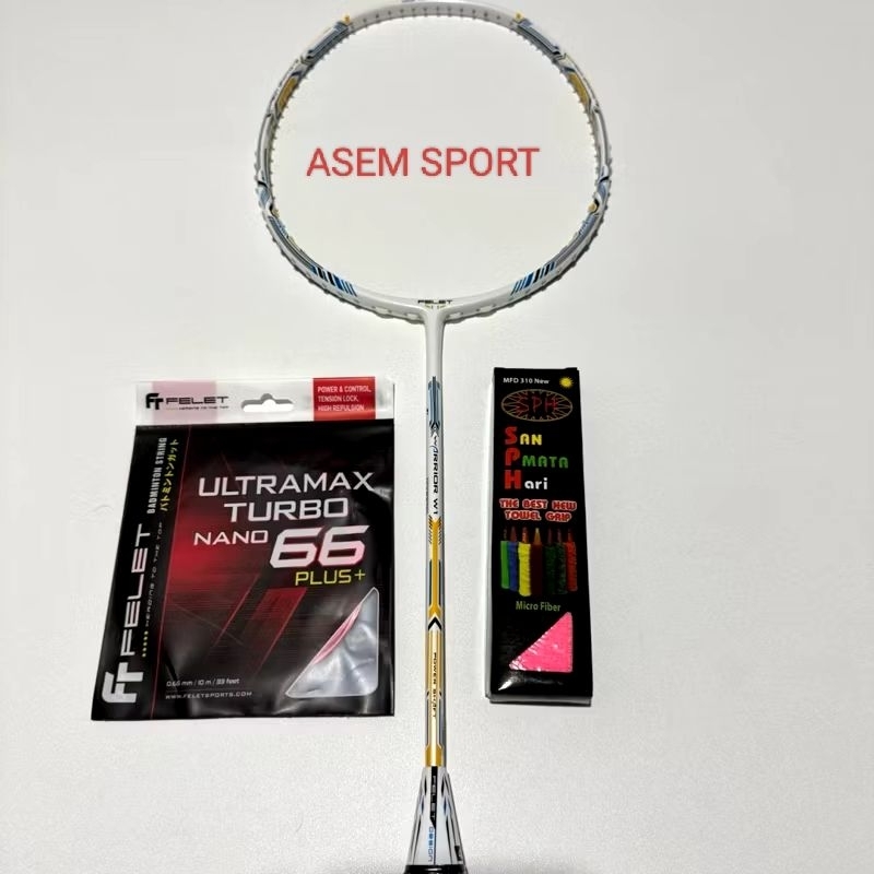 Jual RAKET BADMINTON FELET WARRIOR W1 35 LBS ORIGINAL | Shopee Indonesia