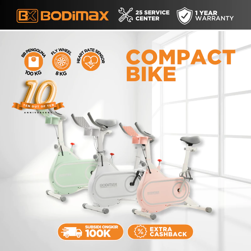 BODIMAX COMPACT BIKE / SEPEDA STATIS / SPINNING BIKE / ALAT GYM