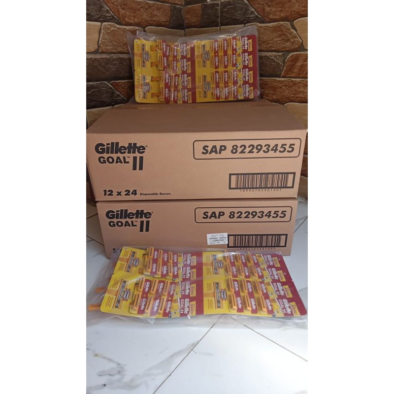 Jual GILLETTE GOAL TWO ll KARTONAN isi 12Lembar TERMURAH | Shopee Indonesia