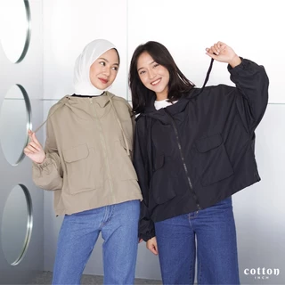 Cotton Inch - Megan Jaket Crop Parasut Wanita