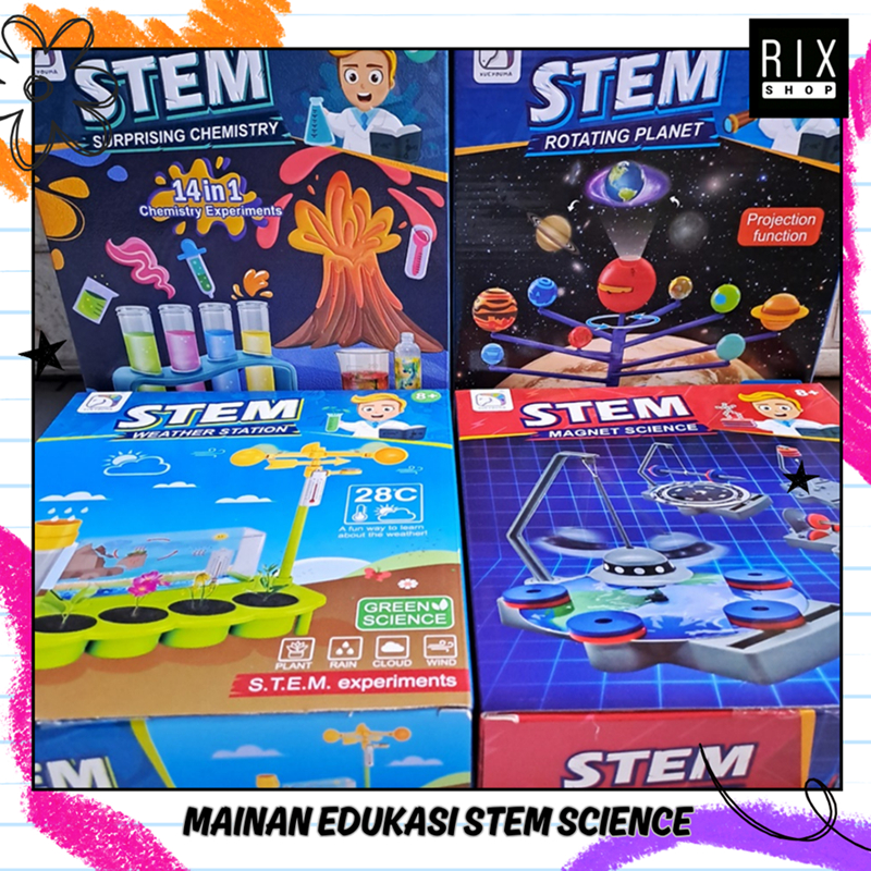 Jual RIX Mainan Edukasi Anak - STEM Surprising Chemistry 14in1 / STEM ...