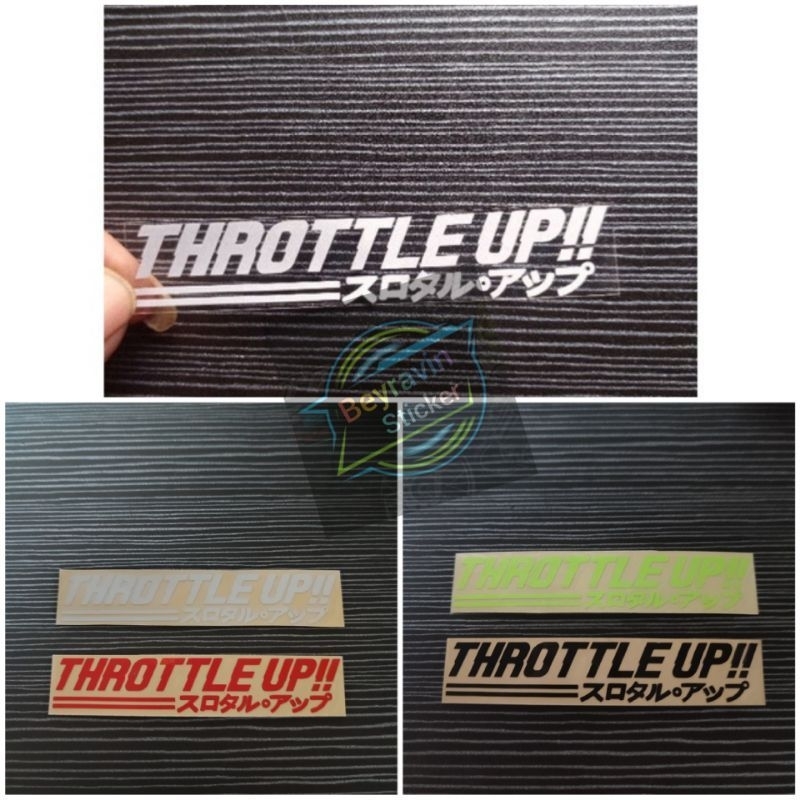 Jual stiker sticker THROTTLE UP | Shopee Indonesia