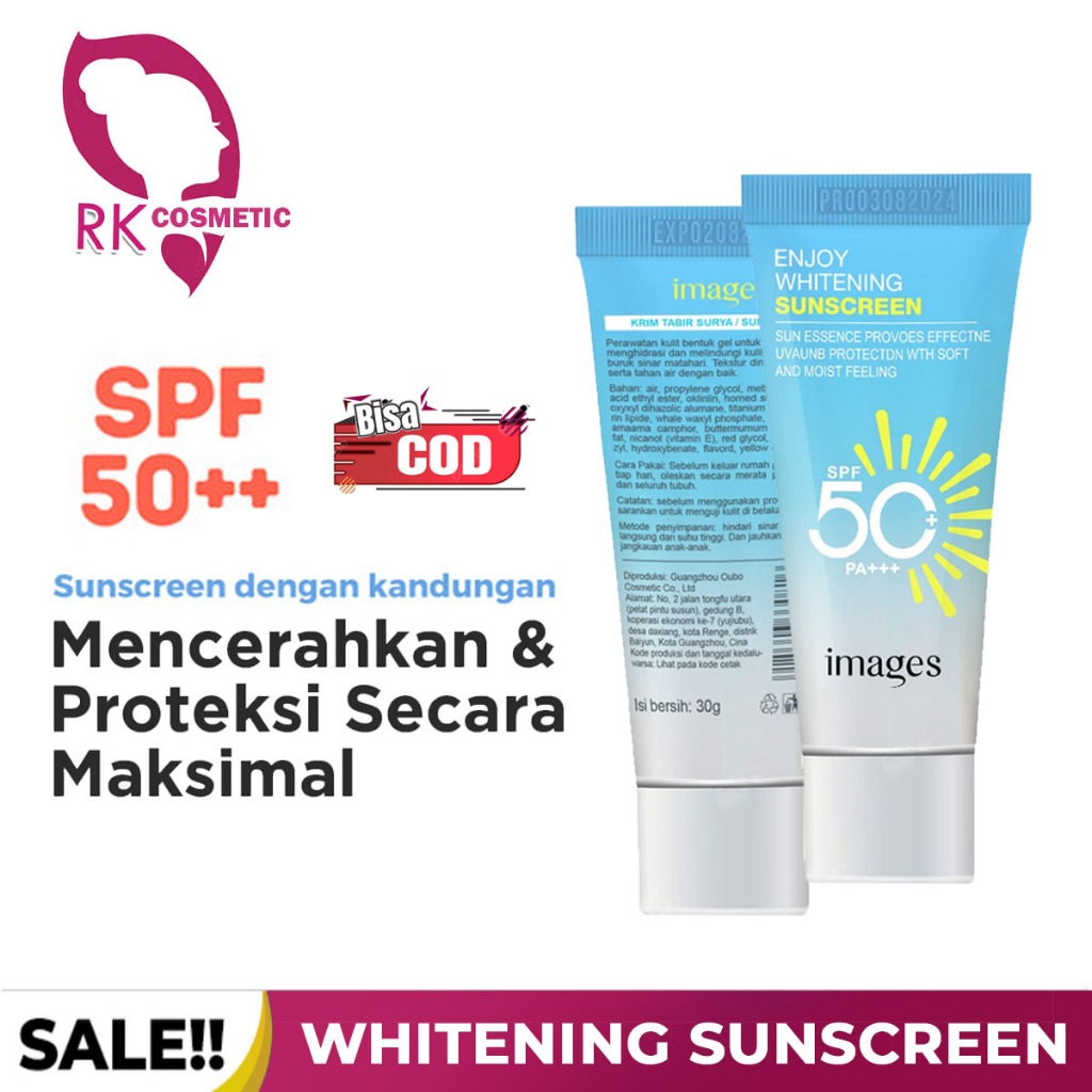 Jual IMAGES Sunscreen SPF 50+ PA+++ Sunscreen Cream Sunblock UV Tahan