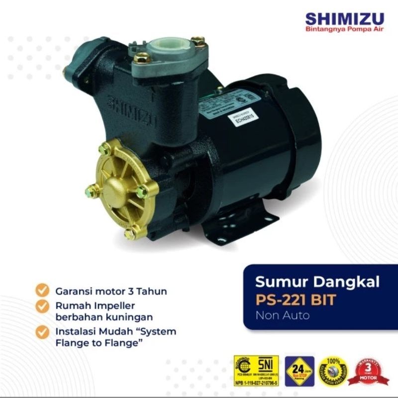 Jual Shimizu Pompa Air Sumur Dangkal Non Otomatis W Ps Bit Shopee Indonesia