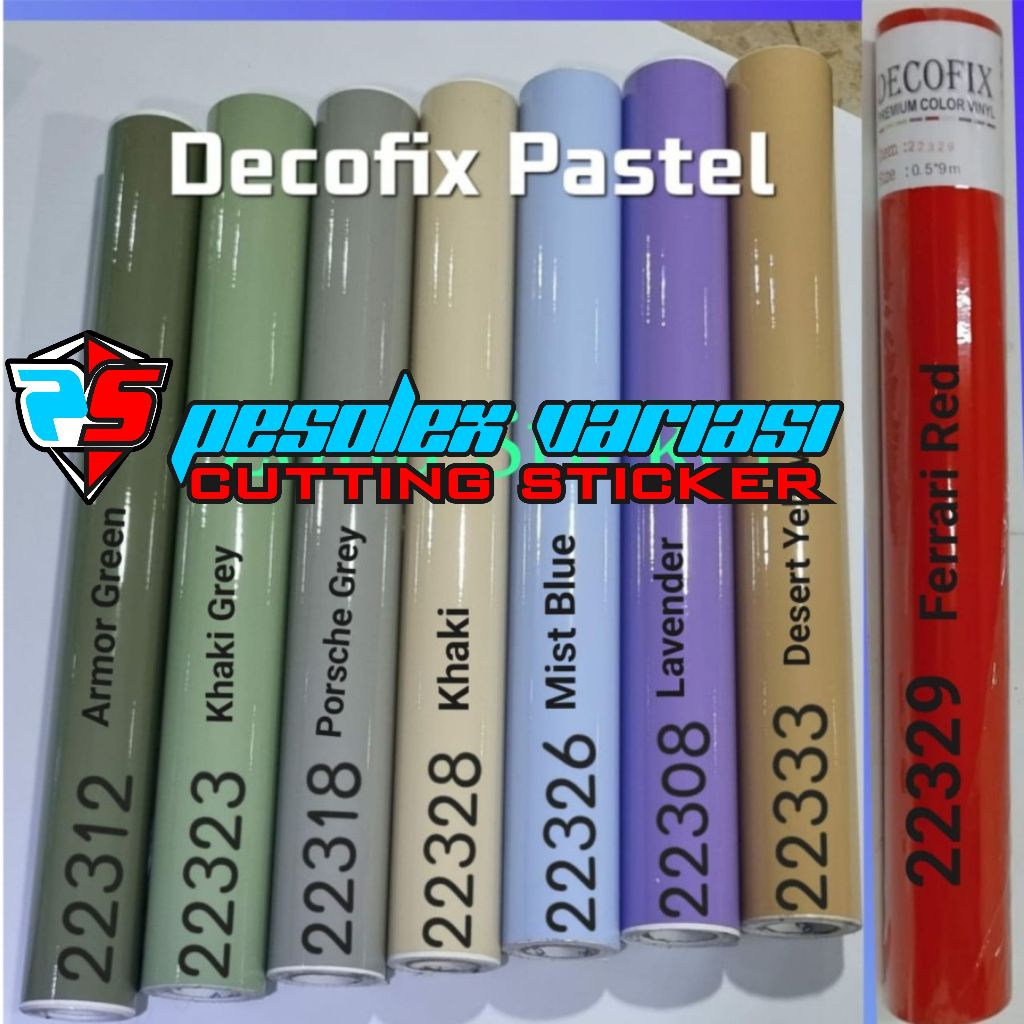 Jual STICKER DECOFIX PASTEL GLOSSY | Shopee Indonesia
