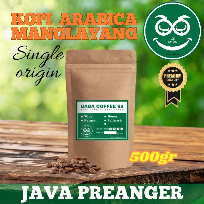 Jual kopi manglayang procces natural 500gr | kopi arabica manglayang ...