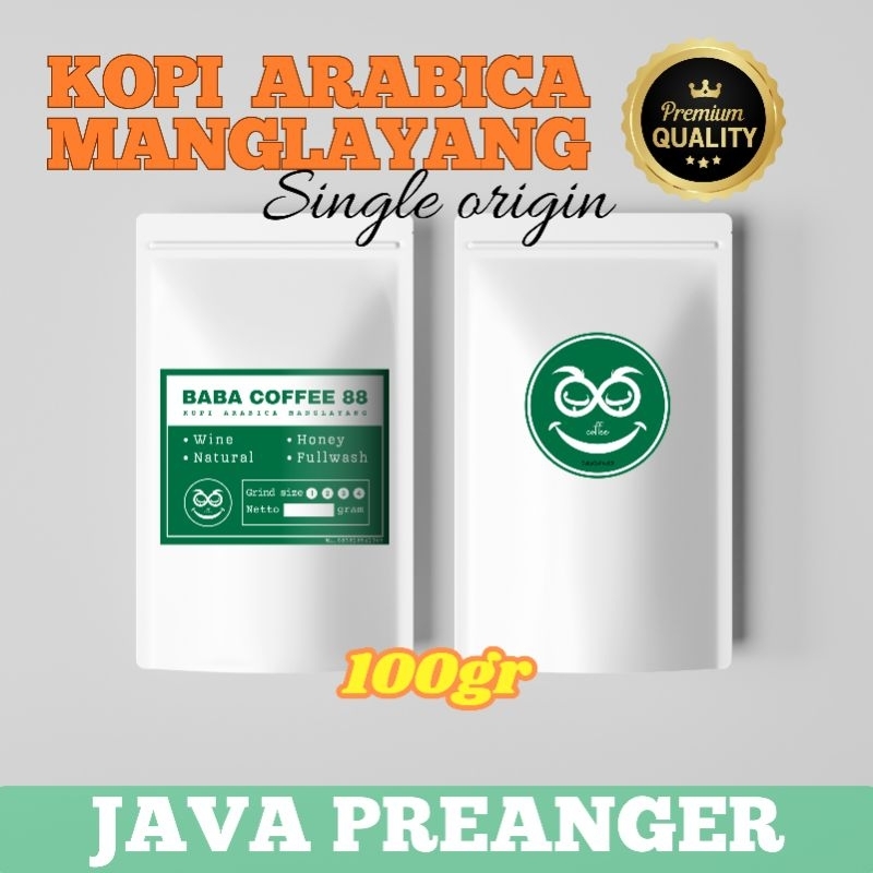 Jual kopi manglayang procces honey 100gr | kopi arabica manglayang ...