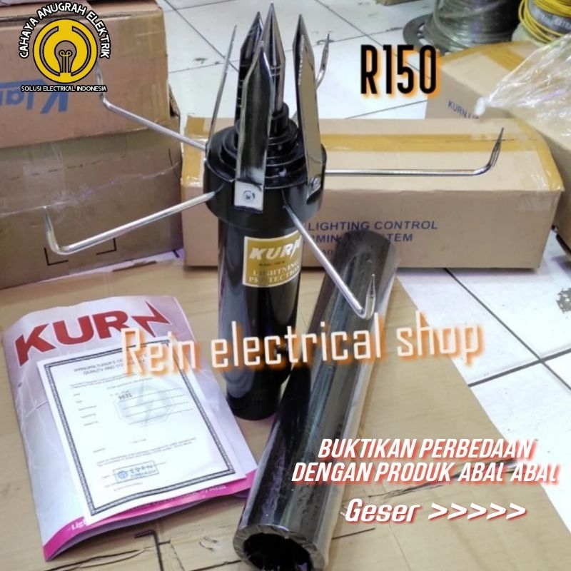 Jual Penangkal petir Kurn R150 asli Anti petir merk kurn Radius 150 ...