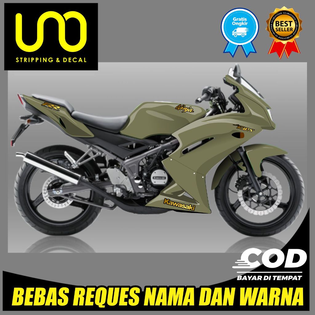 Jual JUAL STICKER MOTOR NINJA RR LOGO STANDART ( TERLARIS ) | Shopee ...