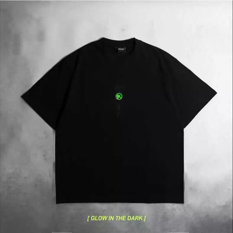 KREMLIN Oversize T-Shirt Black Glow in The Dark Premium Streetwear foto 7