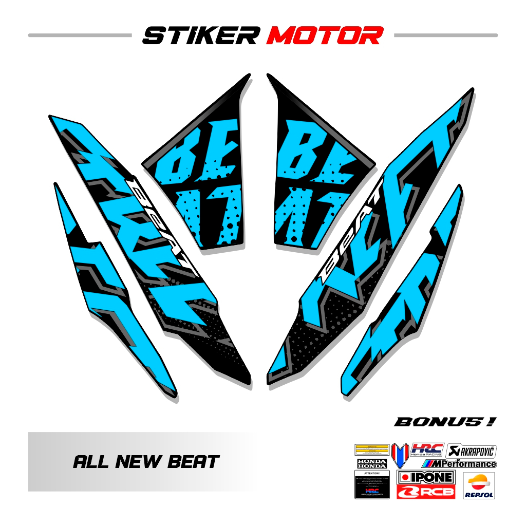 Jual BN06 Striping Stiker Sticker Lis Honda Beat New Street 2024 Deluxe ...