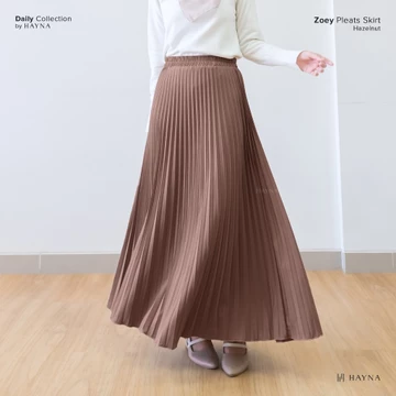 HAYNA Zoey Pleats Skirt (All Colors) Rok Wanita Plisket