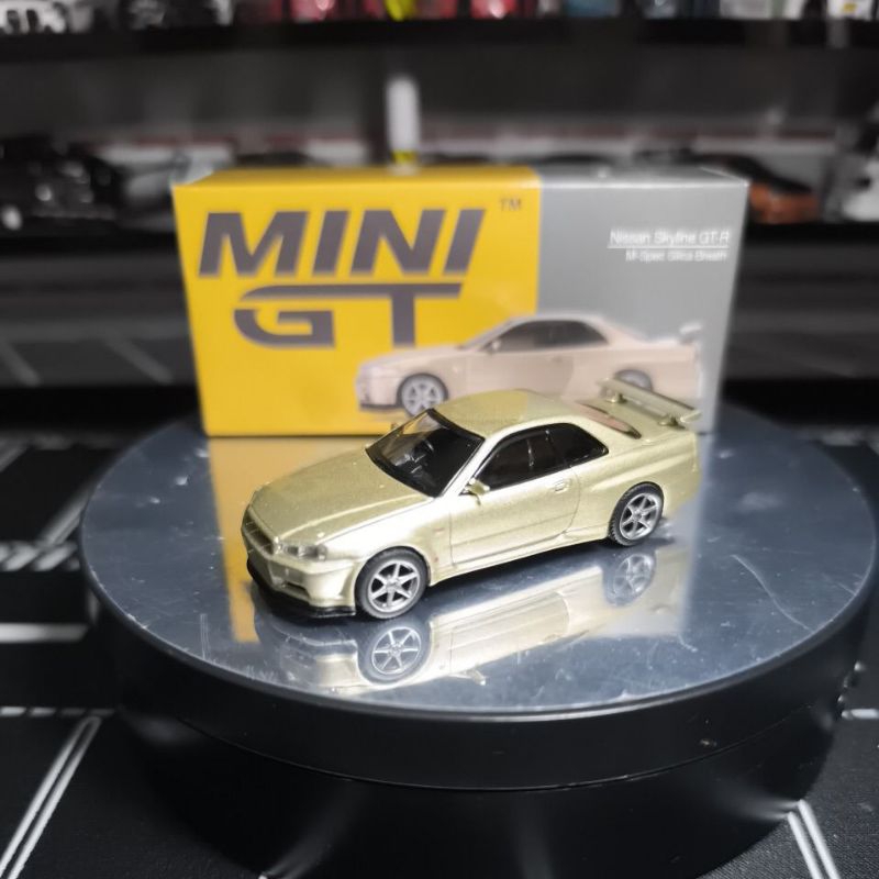 Jual mini gt nissan skyline gtr r34 m-spec #348 | Shopee Indonesia