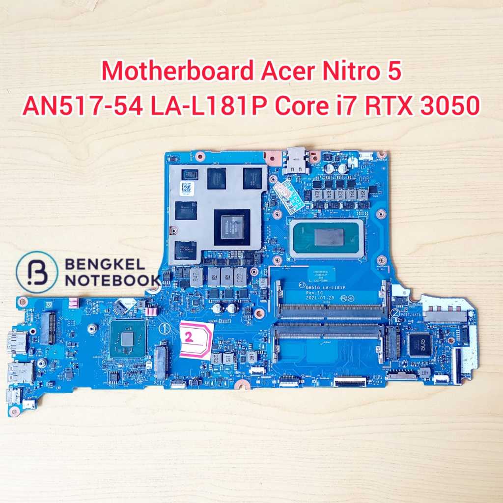 Jual Motherboard Acer Nitro AN517-54 AN515-57 LA-L181P Core i5