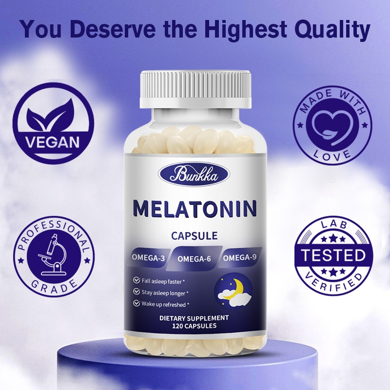 Jual Bunkka Melatonin 10mg Kapsul Suplemen Meningkatkan Kualitas Tidur ...