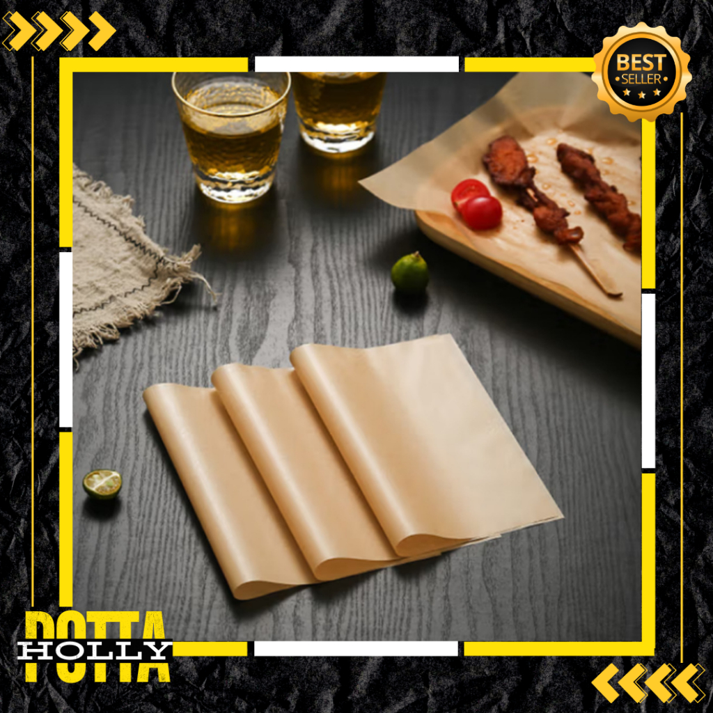 Jual POTTAHOLLY Kertas Roti Baking Paper MAT OVEN Tahan Panas Parchment ...