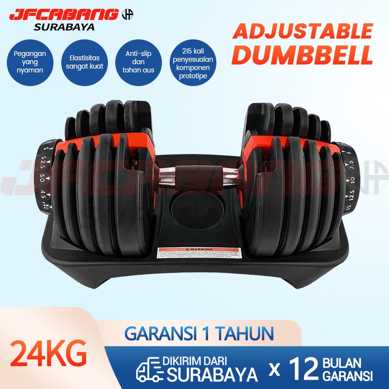 Jual Adjustable Basic Dumbell 24KG ADJUSTABLE DUMBBELL BARBEL