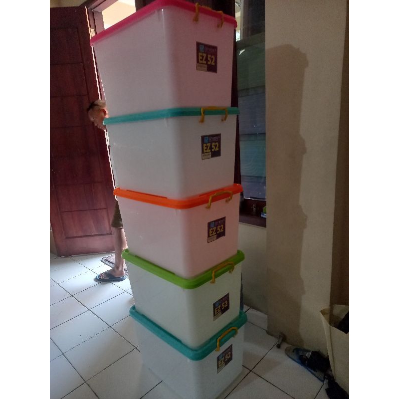 Jual CONTAINER BOX 52LT (KONDISI BEKAS) | Shopee Indonesia