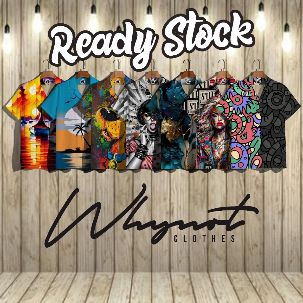 Jual WHYNOTCLOTHING Atasan Kemeja Motif Full Printing Kemeja Premium ...