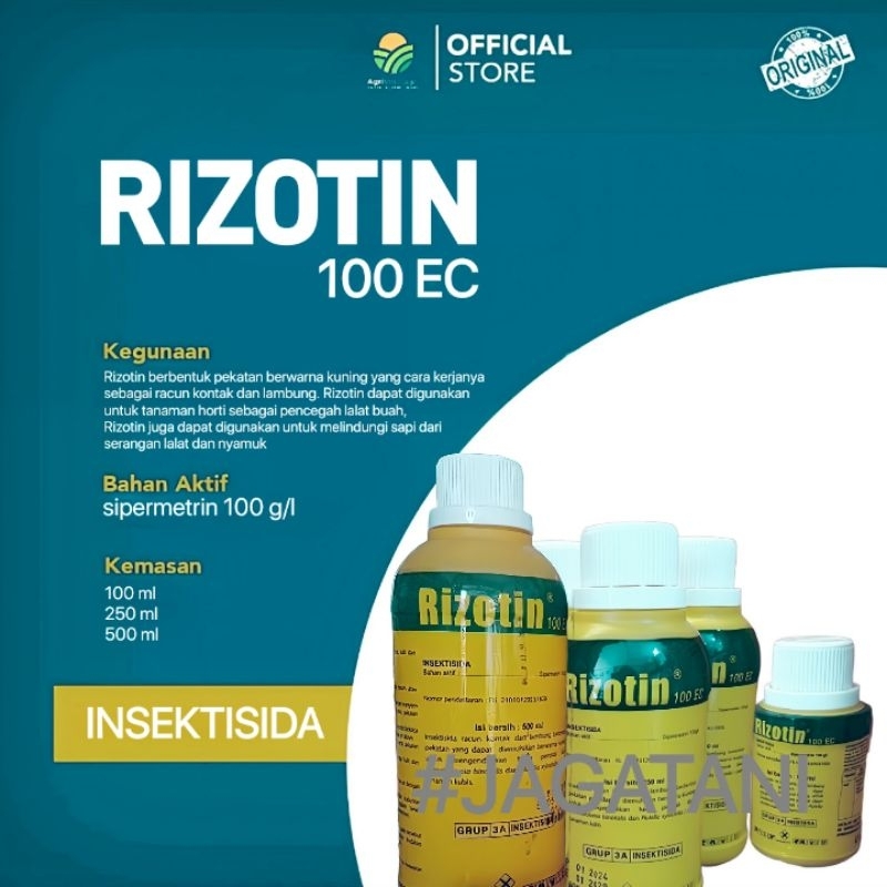 Jual Garansi Original RIZOTIN 500ML insektisida murah | Shopee Indonesia