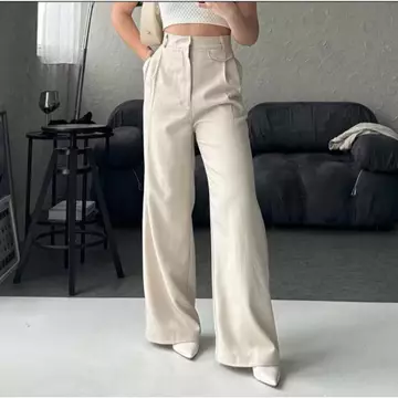 Oro Pants Celana Wanita Panjang Kerja Kantor Formal Kulot Loose Pants Highwaist Trousers