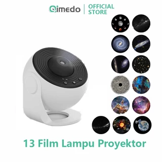 QIMEDO 13 Film Lampu Tidur Proyektor Galaxy Aesthetic 360° Berputar