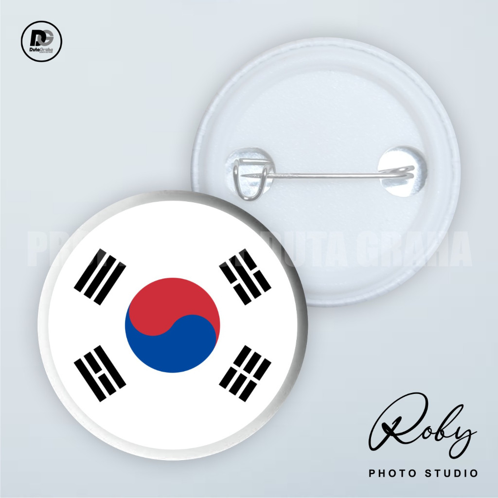 Jual [PIN PRESS] BENDERA KOREA SELATAN Pin Bros Aksesoris Souvenir KPOP ...