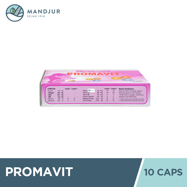 Jual Promavit 10 Kapsul - Vitamin Lengkap Ibu Hamil & Menyusui | Shopee ...
