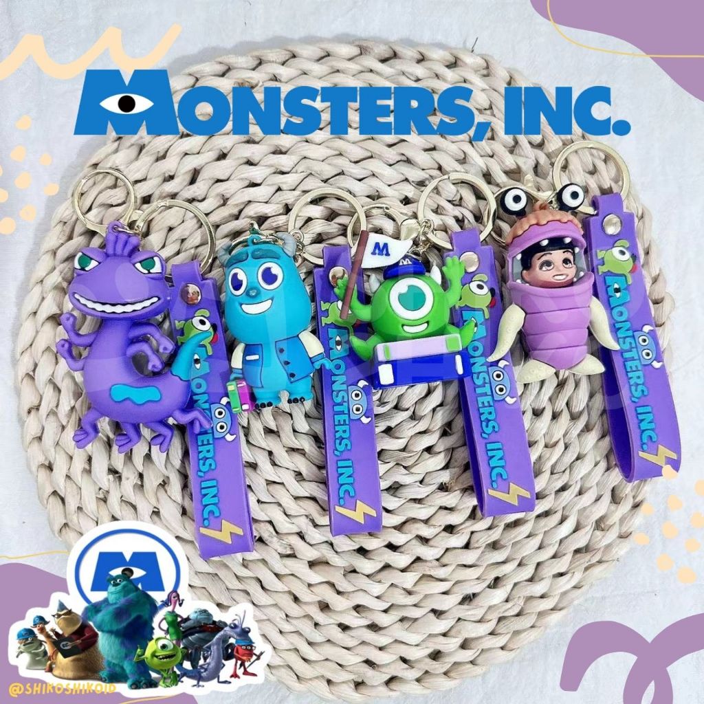 Jual KYCmin Keychain Monster Inc Lucu Mike James Boo Randall | Shopee ...