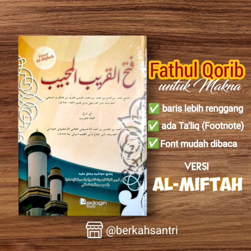 Jual Kitab Fathul Qorib Untuk Makna Versi Almiftah Al Miftah Shopee