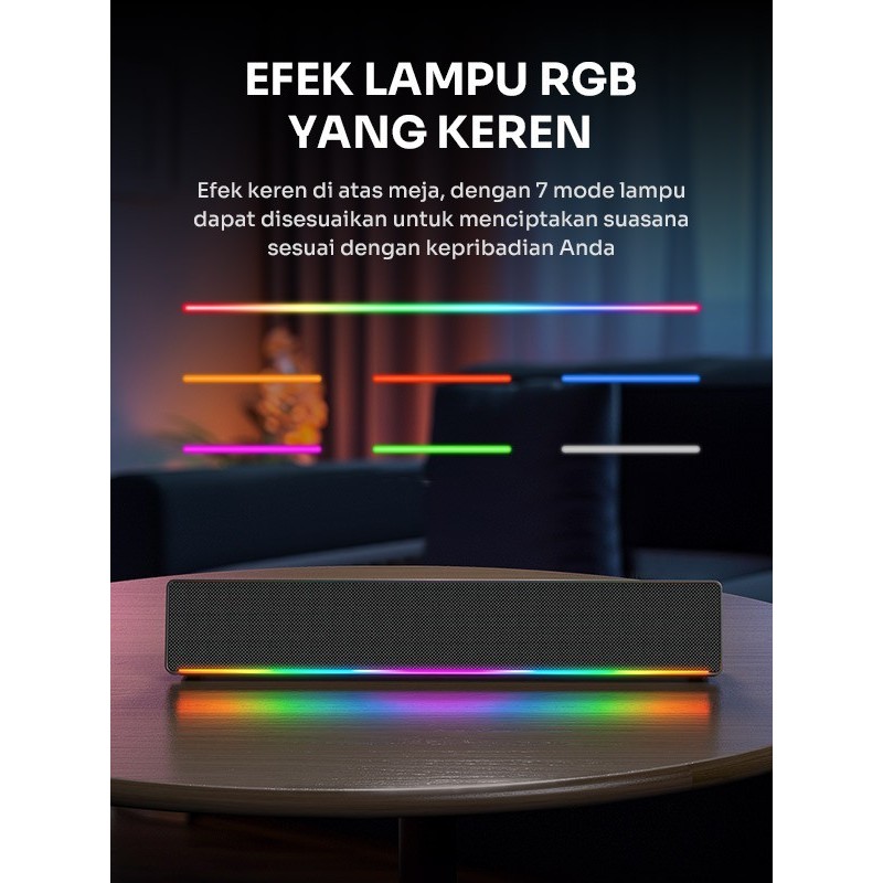 Jual Robot RB680 Wireless 4 Stereo Soundbar RGB 10W 4 Playback Mode ...