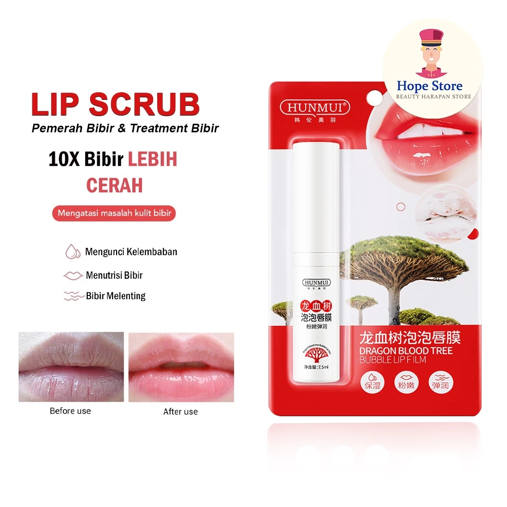 Lip Blam Scrub Untuk Bibir Hitam / Hunmui Dragon Lipbalm Pelembab Bibir Kering Masker Bibir | AutoStock