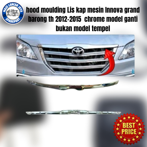 Jual hood moulding Lis kap mesin Innova grand barong th 2012-2015 ...