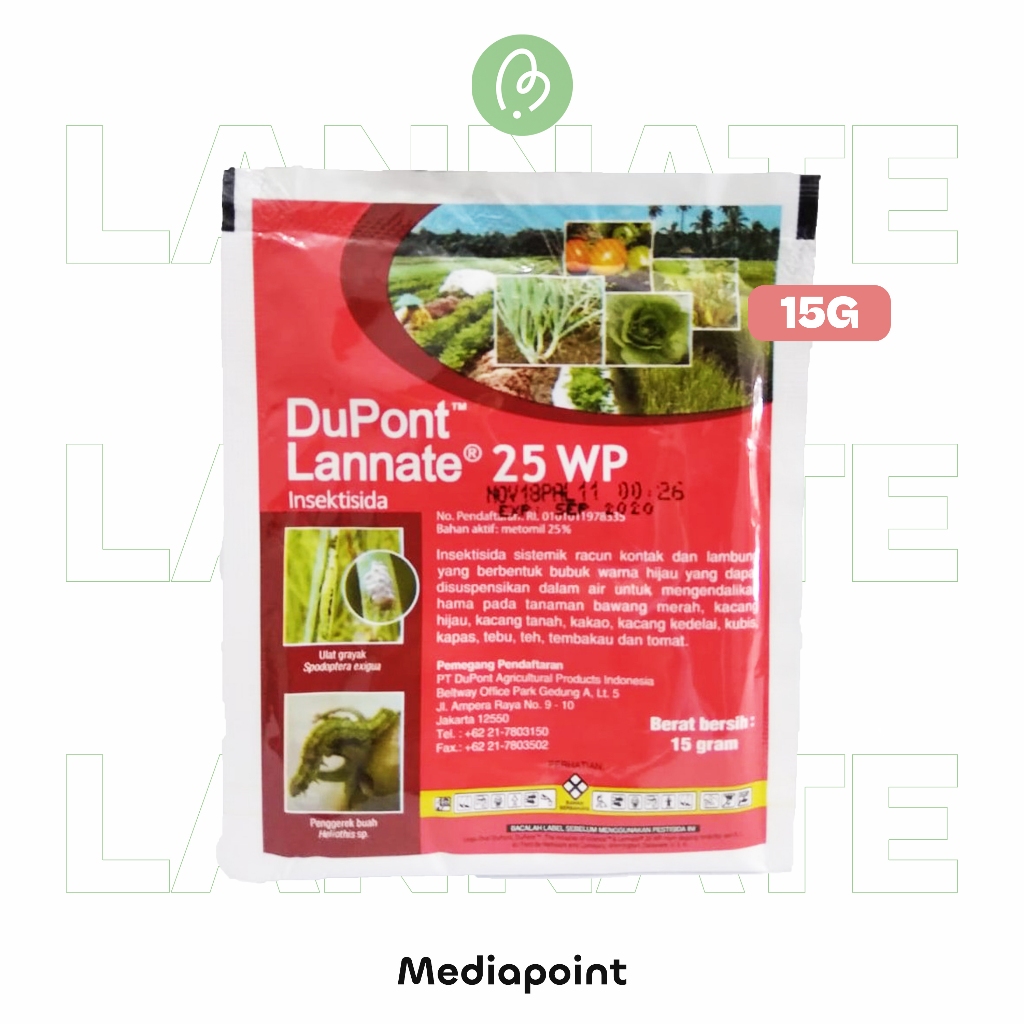 Jual Mediapoint - Insektisida DuPont Lannate 25WP 15 gram | Shopee ...