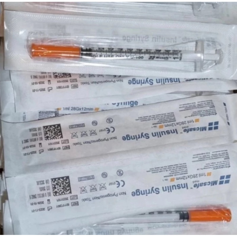 U-100 1ml Syringe 29 Gauge 5/16 Inch(8mm), 1cc Lab
