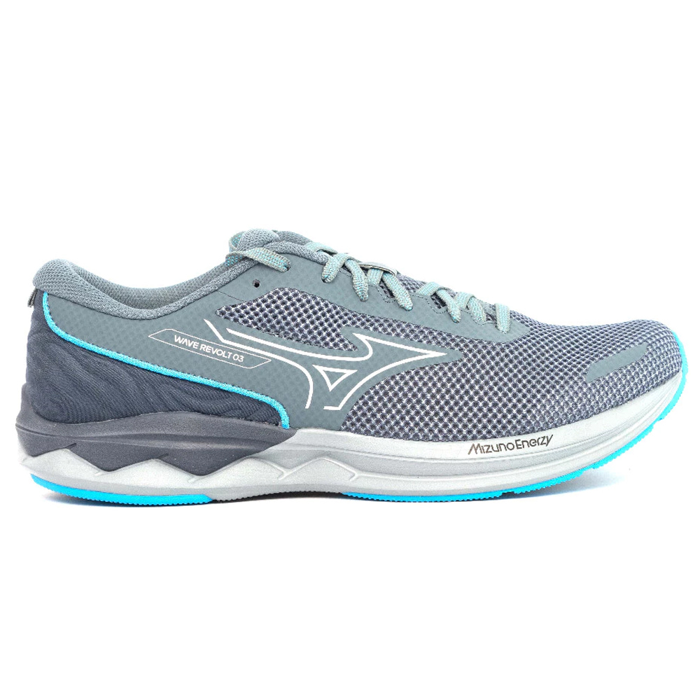 MIZUNO Wave Revolt Stormy Sepatu Lari Running Weather White Quarry
