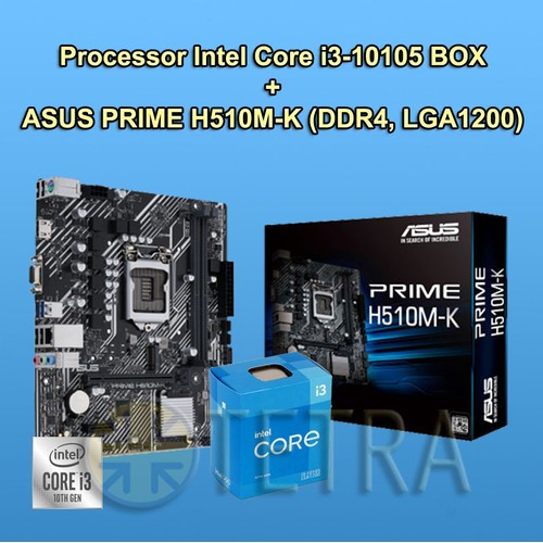 Jual PAKET BUNDLING Intel Core i3-10105 BOX + MAINBOARD ASUS PRIME