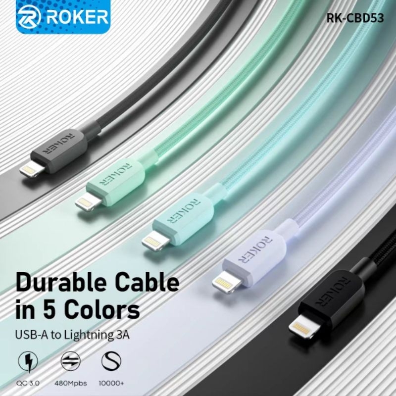 Jual [ECER] Kabel Data Roker Boxy RK-CBD53 Usb Micro Type C Lightning ...