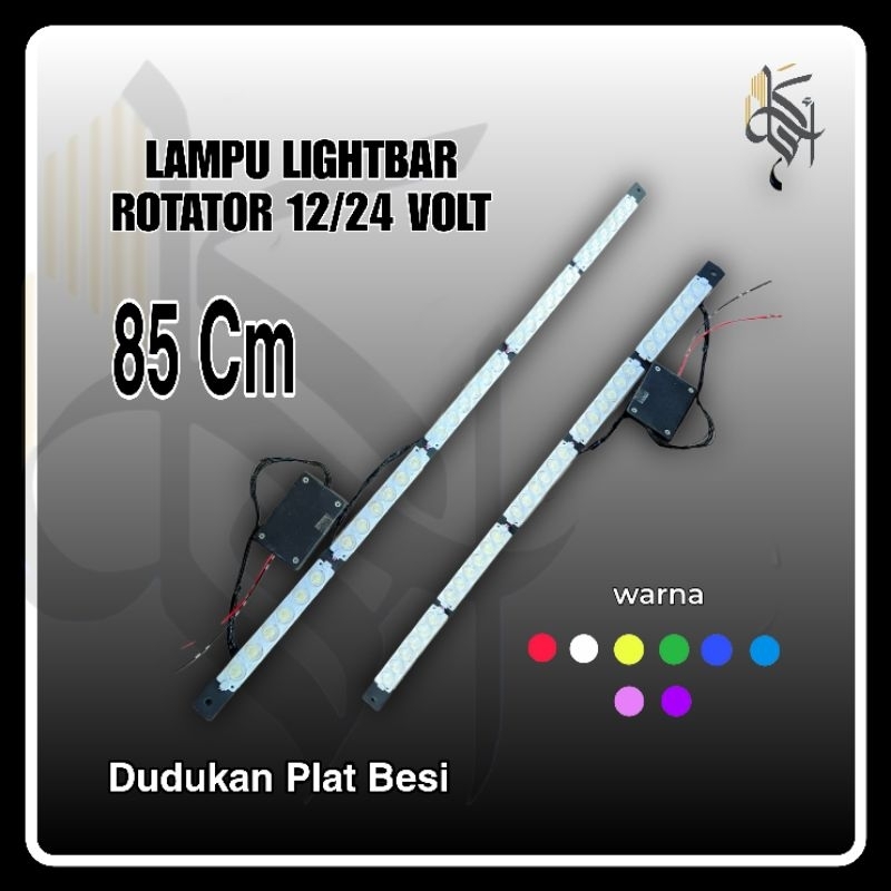 Jual Lampu Light bar Running Rotator 85cm, 5 CH, 8 Mode, 12/24 Volt ...