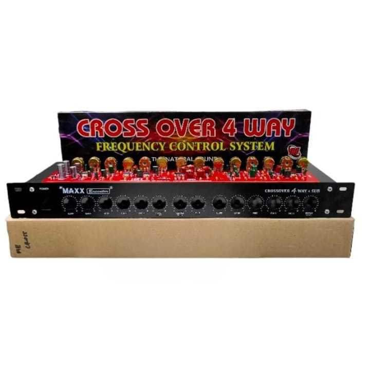 Jual Paket Kit + Box Cross Over Aktif 4 WAY Subwoofer Crossover ...