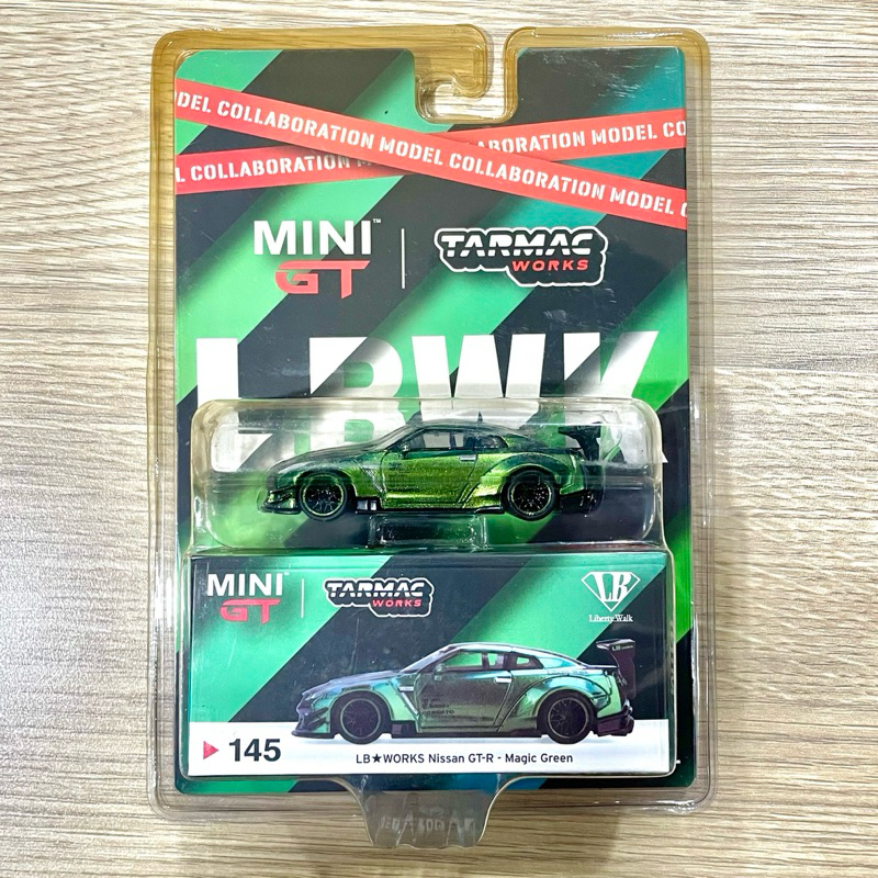MINI GT LB☆WORKS Nissan GT-R MAGIC GREEN MINIGT 1/64 145 LB WORKS